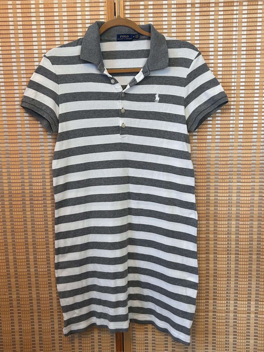 Ralph Lauren Striped Polo Midi Dress